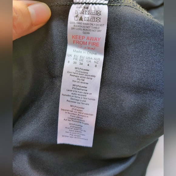 Pretty little Thing faux suede flared lace up pullover Pants black 4 Oversized. - Picture 12 of 17